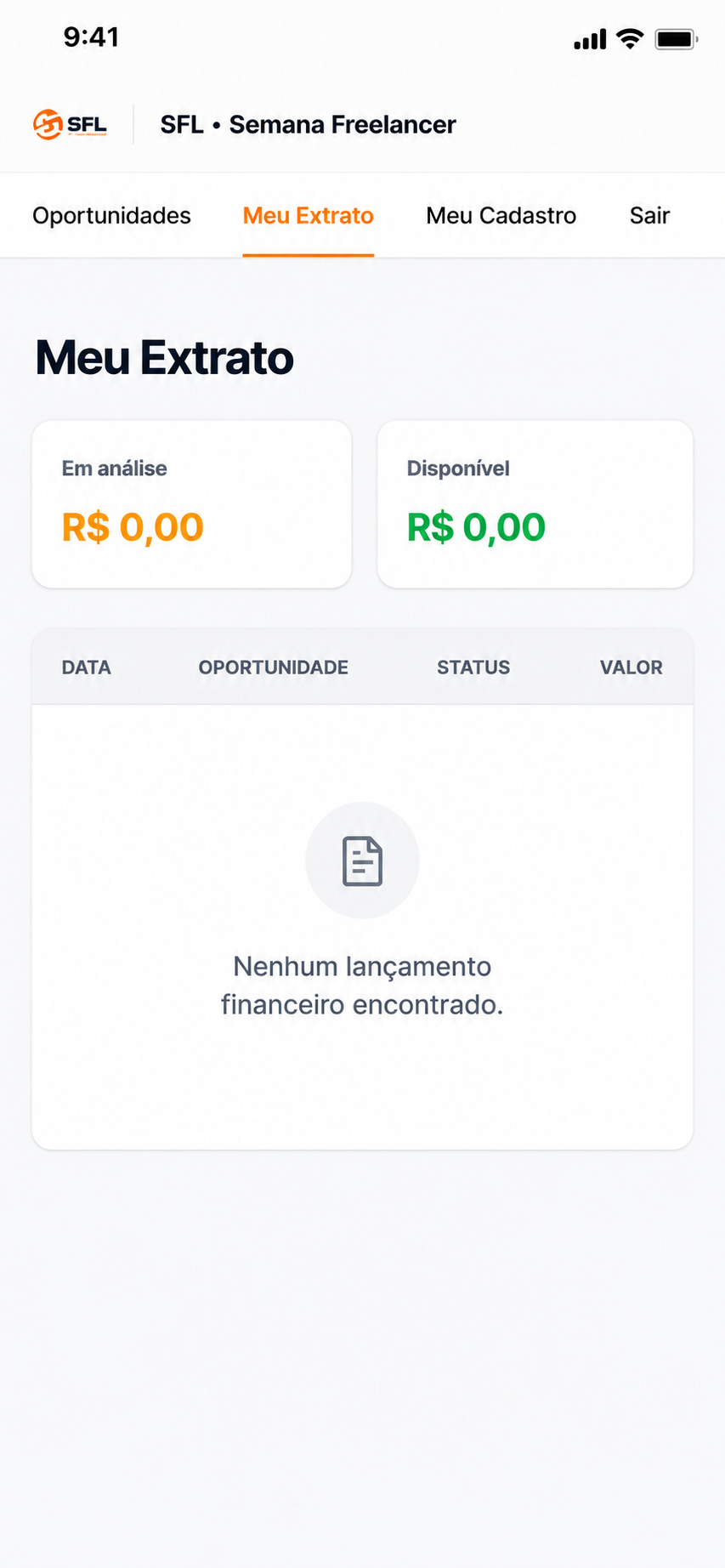 SFL App Logística
